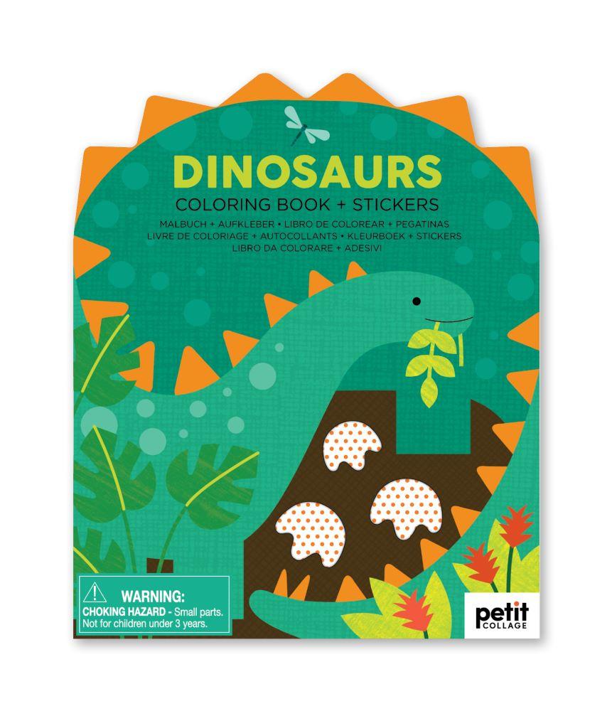 Petit Collage Dinosaur Colouring Book