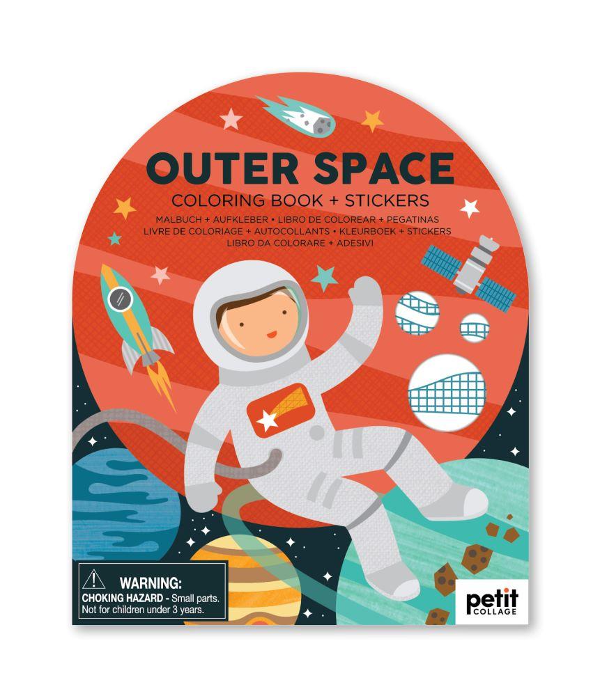Petit Collage Out of Space Colouring Book