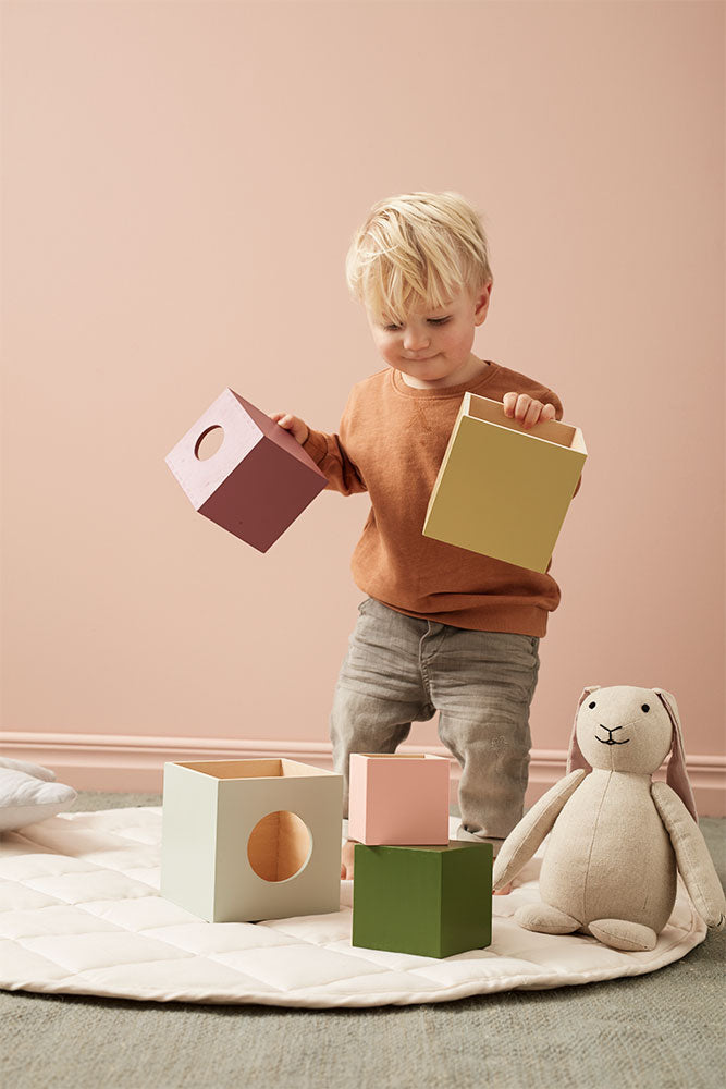 Kids Concept Edvin Wooden Cube 5 Piece Set