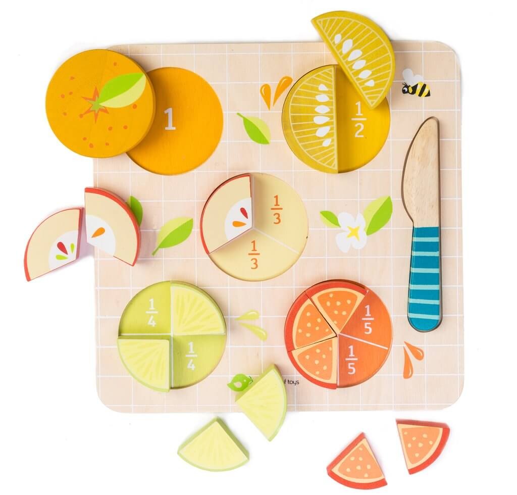 Tender Leaf Toys Citrus Fractions Puzzle