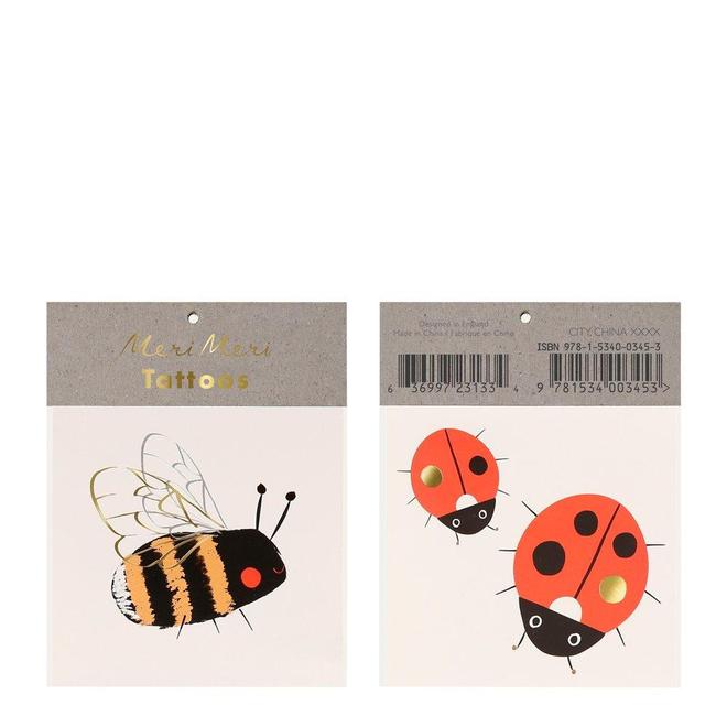 Meri Meri Bee and Ladybird Small Tattoos