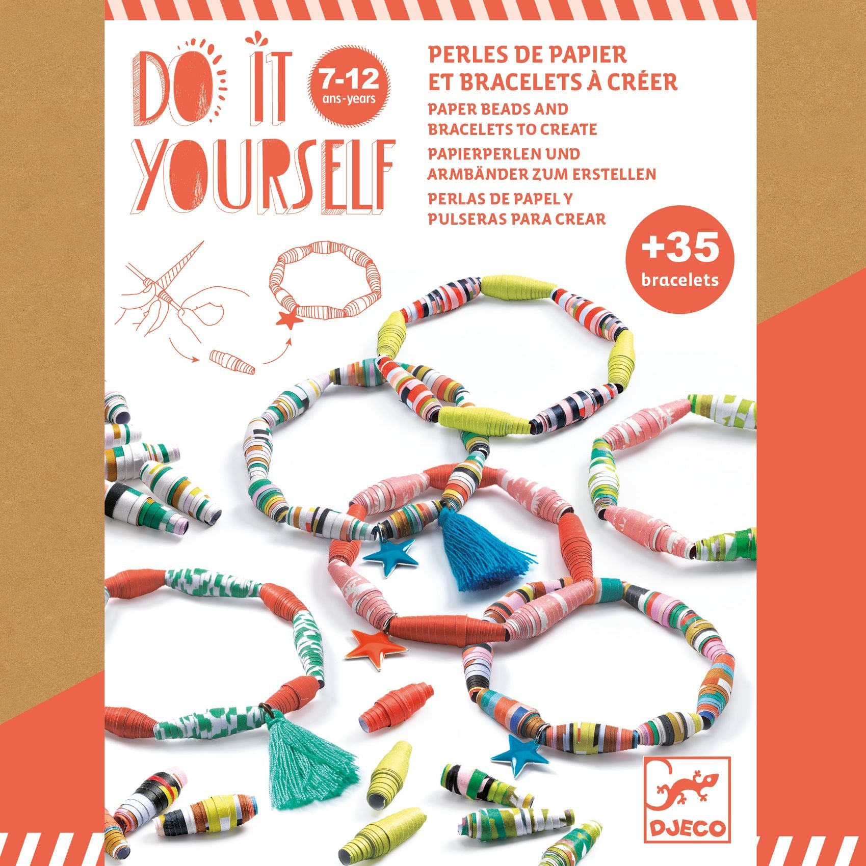 Djeco Do It Yourself Pop and Sour Paper Bracelets