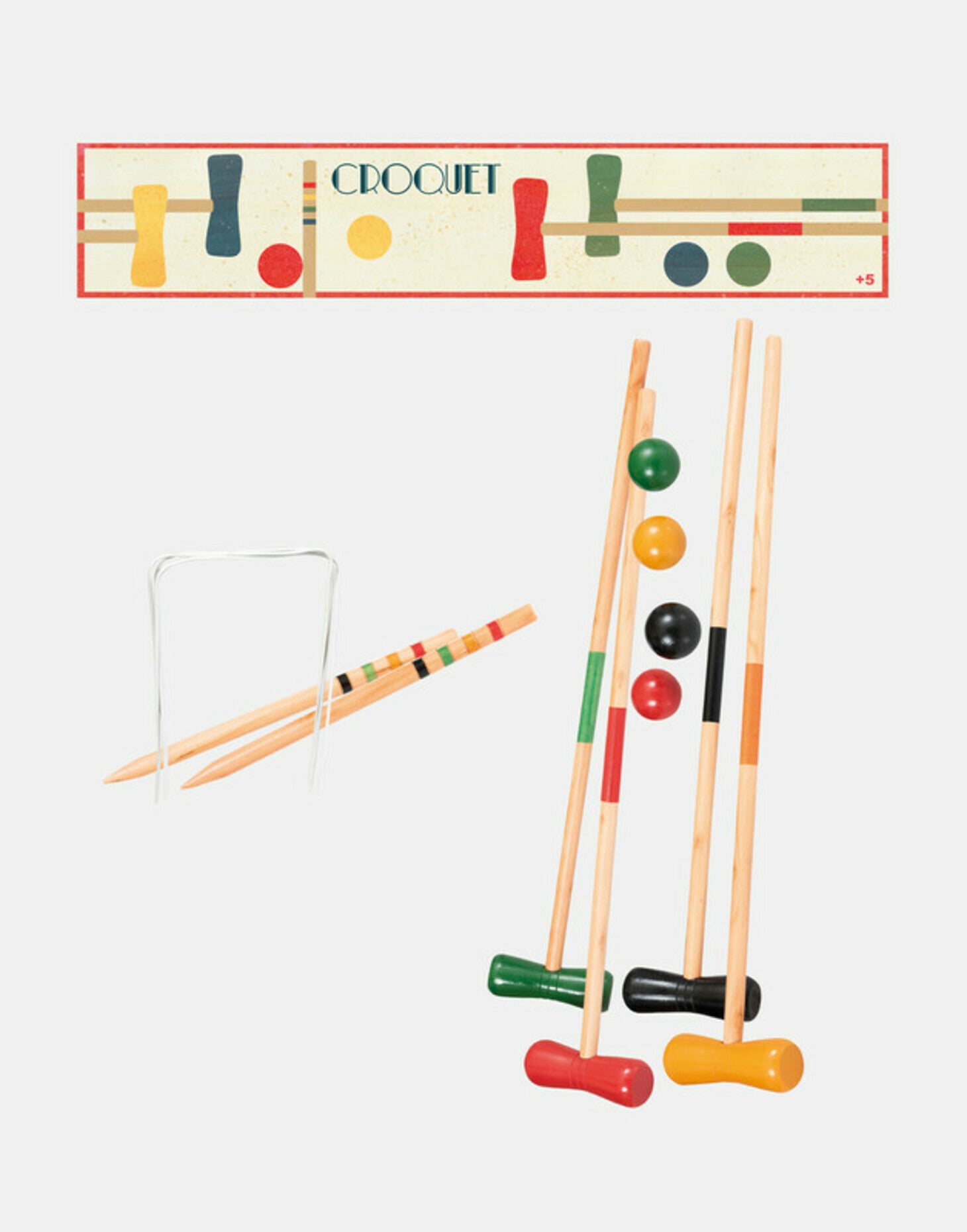 Egmont Wooden Croquet Set