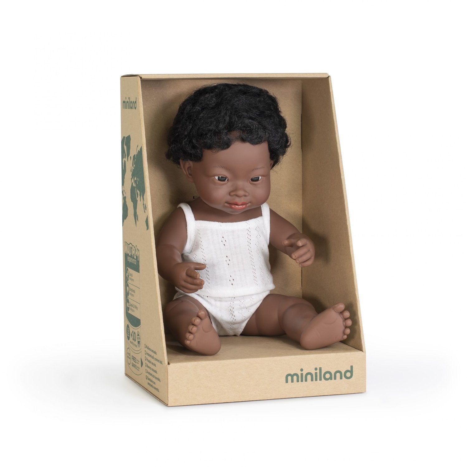 Miniland Toddler Doll with Down Syndrome Boy 38cm
