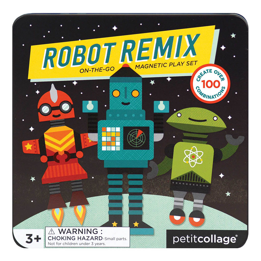Petit Collage Magnetic Play Set Robot Remix