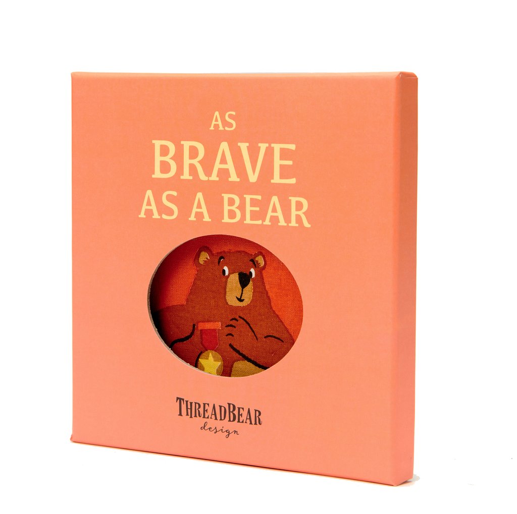 Threadbear Designs As Brave As a Bear Rag Book