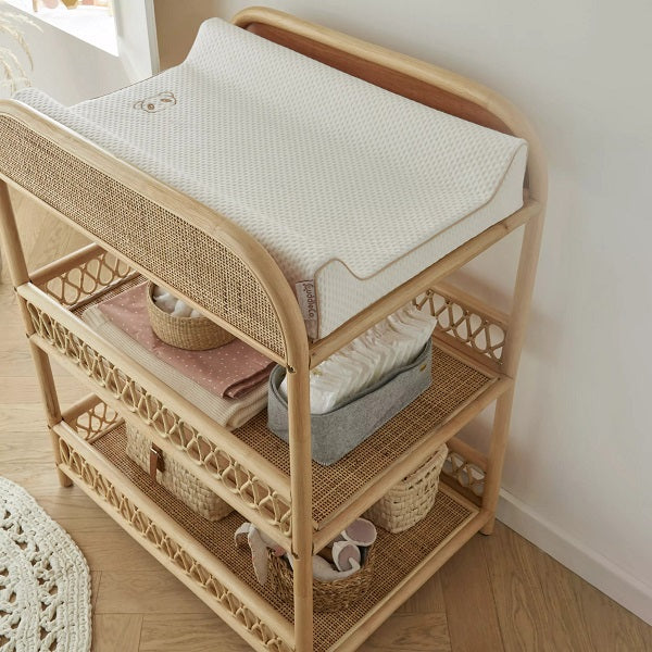 Aria Rattan Changing Table Natural