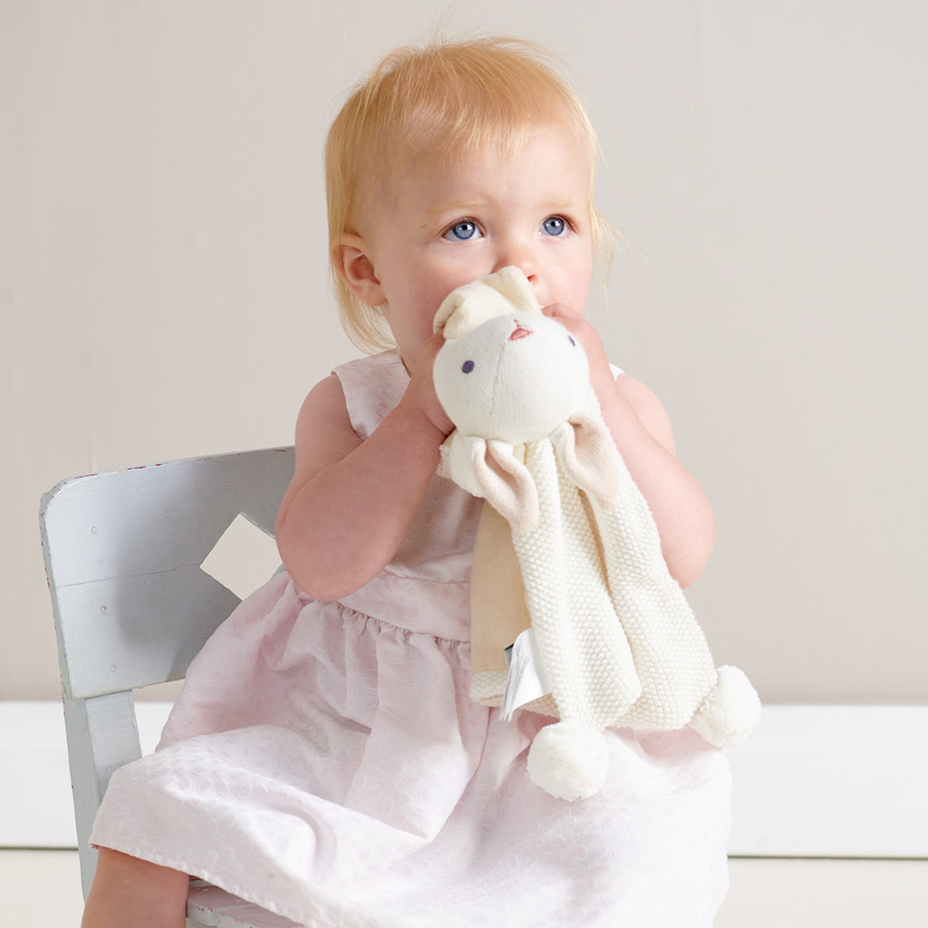 ThreadBear Designs Baby Threads Cream Bunny Gift Set