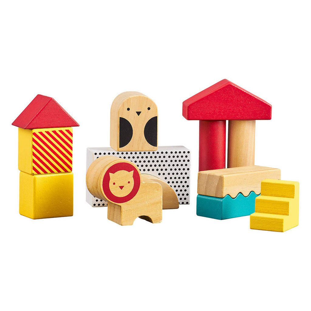 Petit Collage Animal Town Wooden Blocks