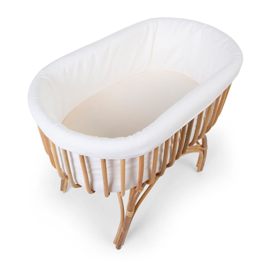 Childhome Rattan Crib With Mattress & Cover