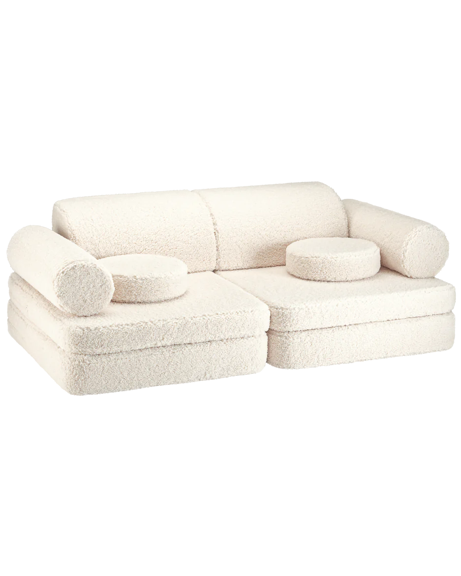 Children's modular sofa teddy Cream Wigiwama