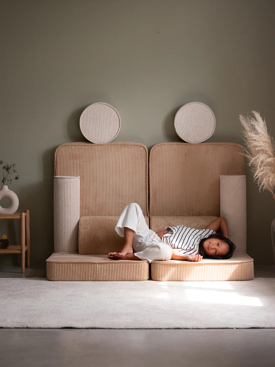Children's modular sofa teddy Brown Sugar Wigiwama