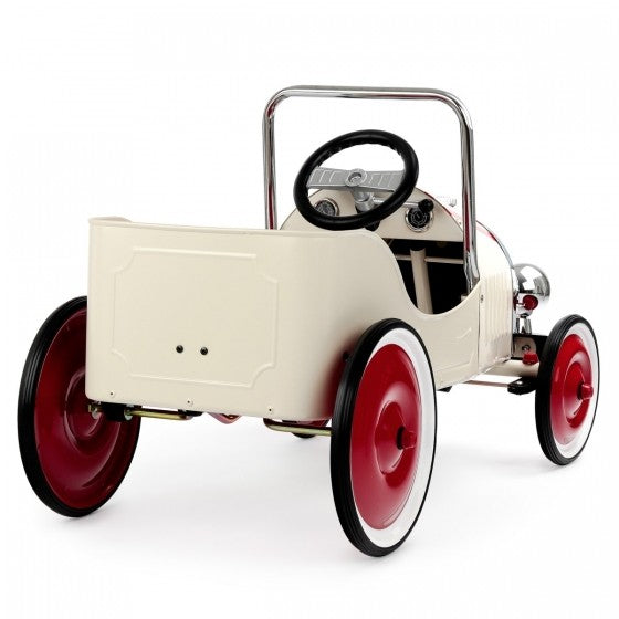 Baghera Classic White Pedal Car