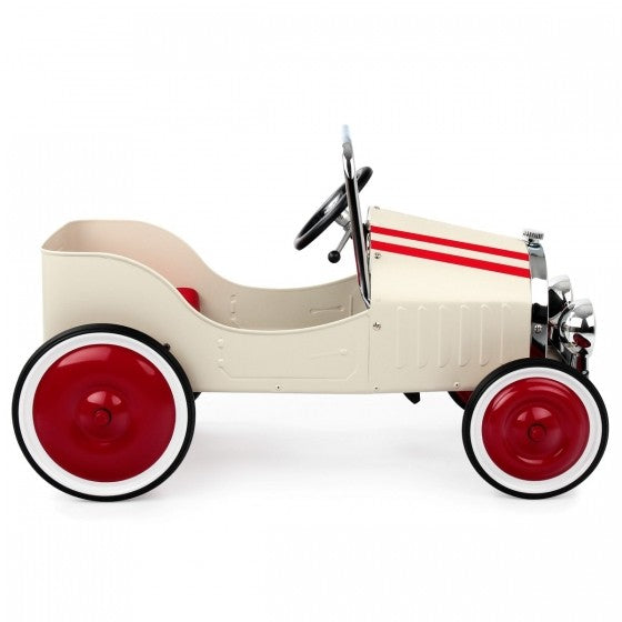 Baghera Classic White Pedal Car