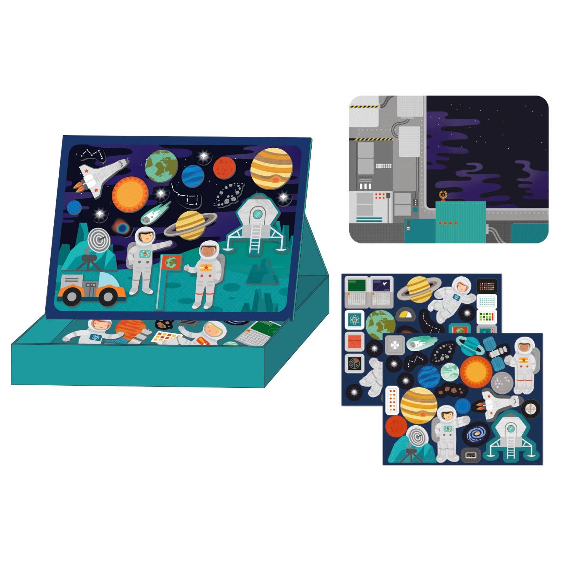 Petit Collage Magnetic Space Play Scene