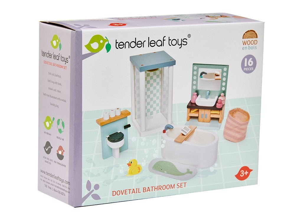 Tender Leaf Toys Dovetail Bathroom Set