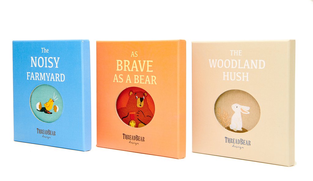 Threadbear Designs The Woodland Hush Rag Book