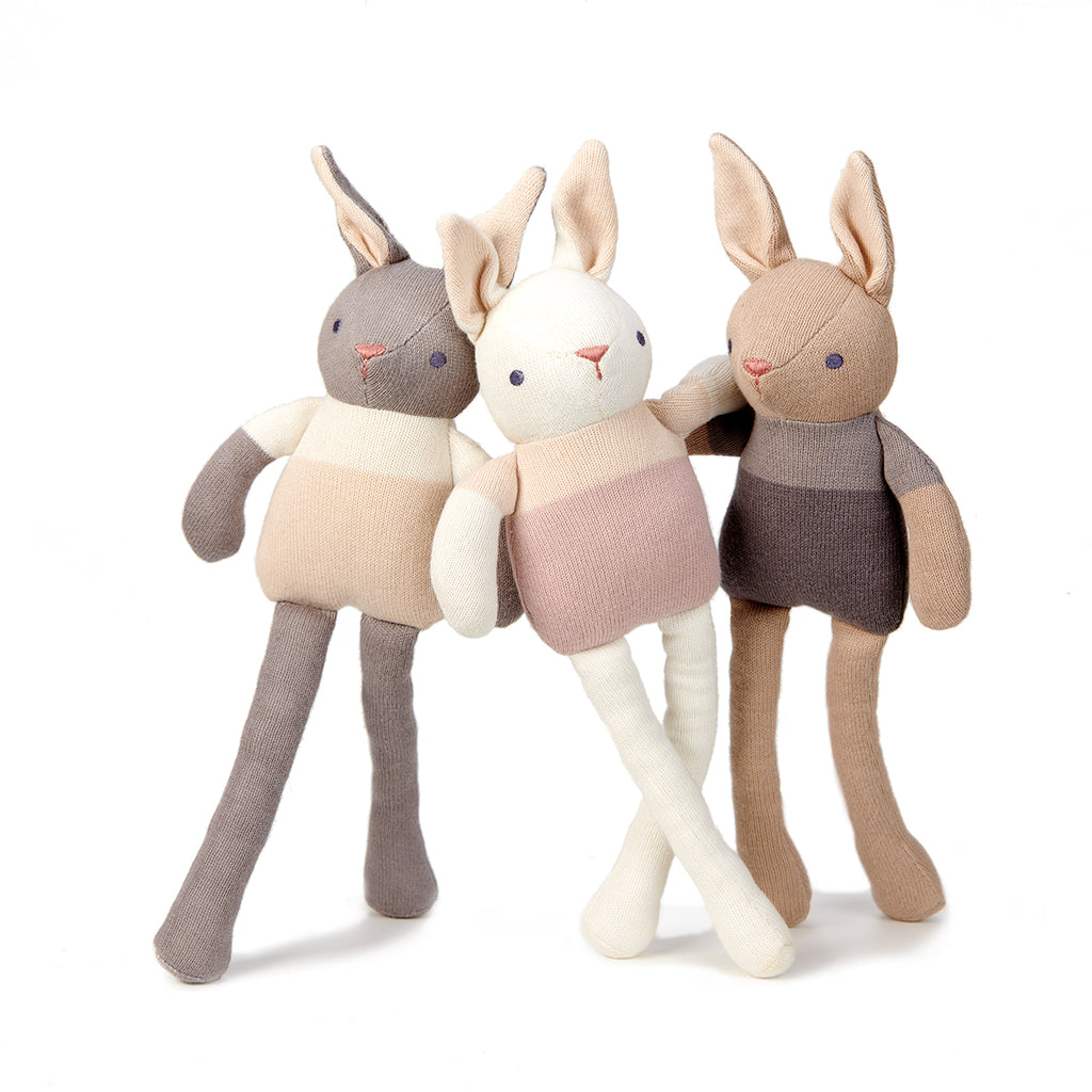 ThreadBear Designs Baby Threads Grey Bunny Doll