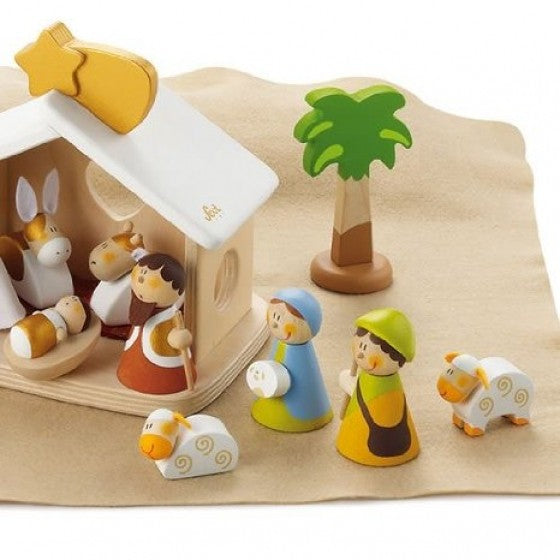 Wooden nativity set - Sevi Toys