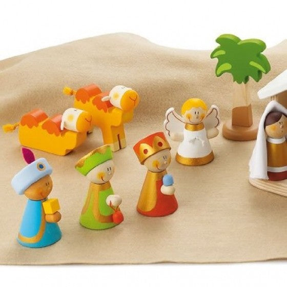 Wooden nativity set - Sevi Toys