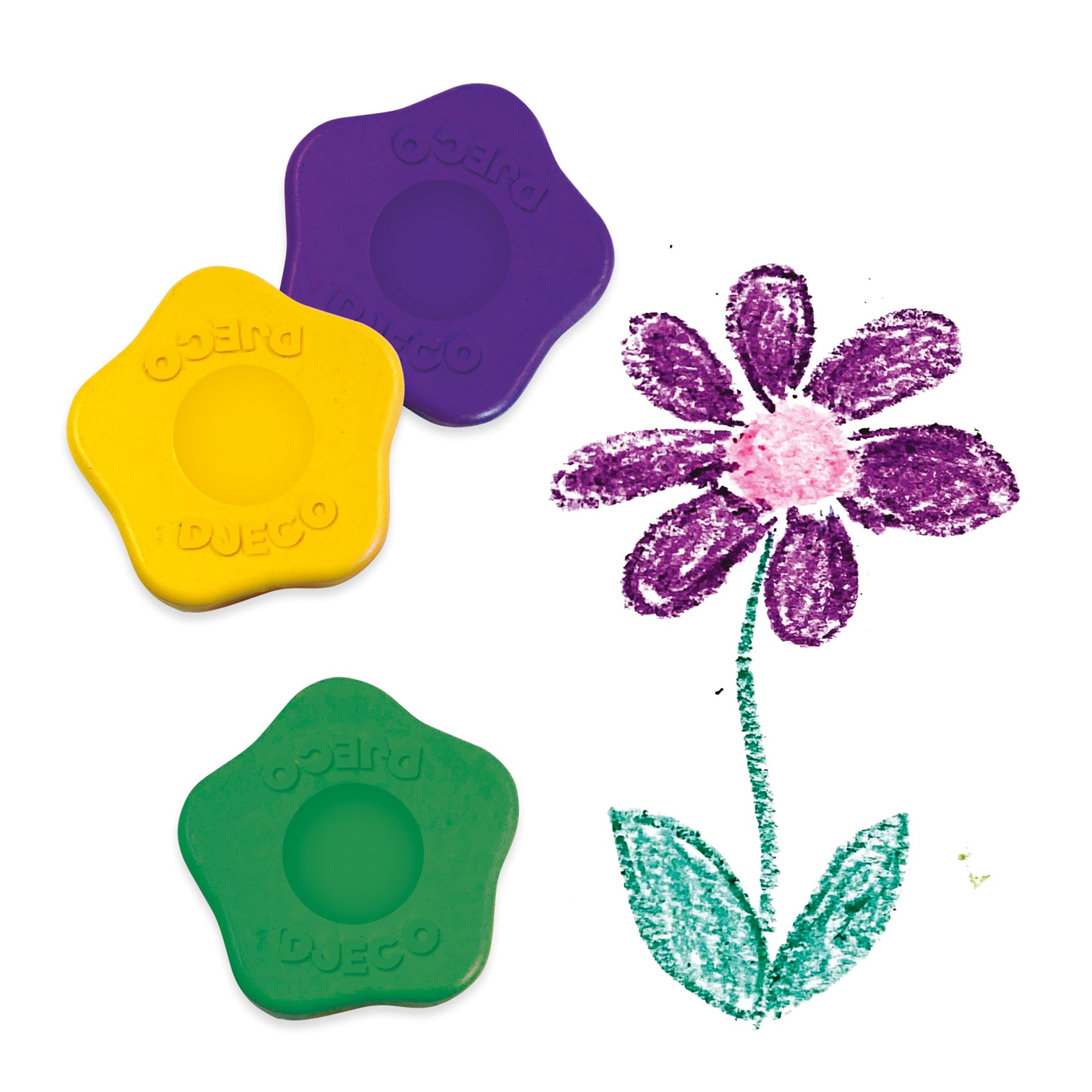 Djeco 12 Flower Pencils for Toddlers