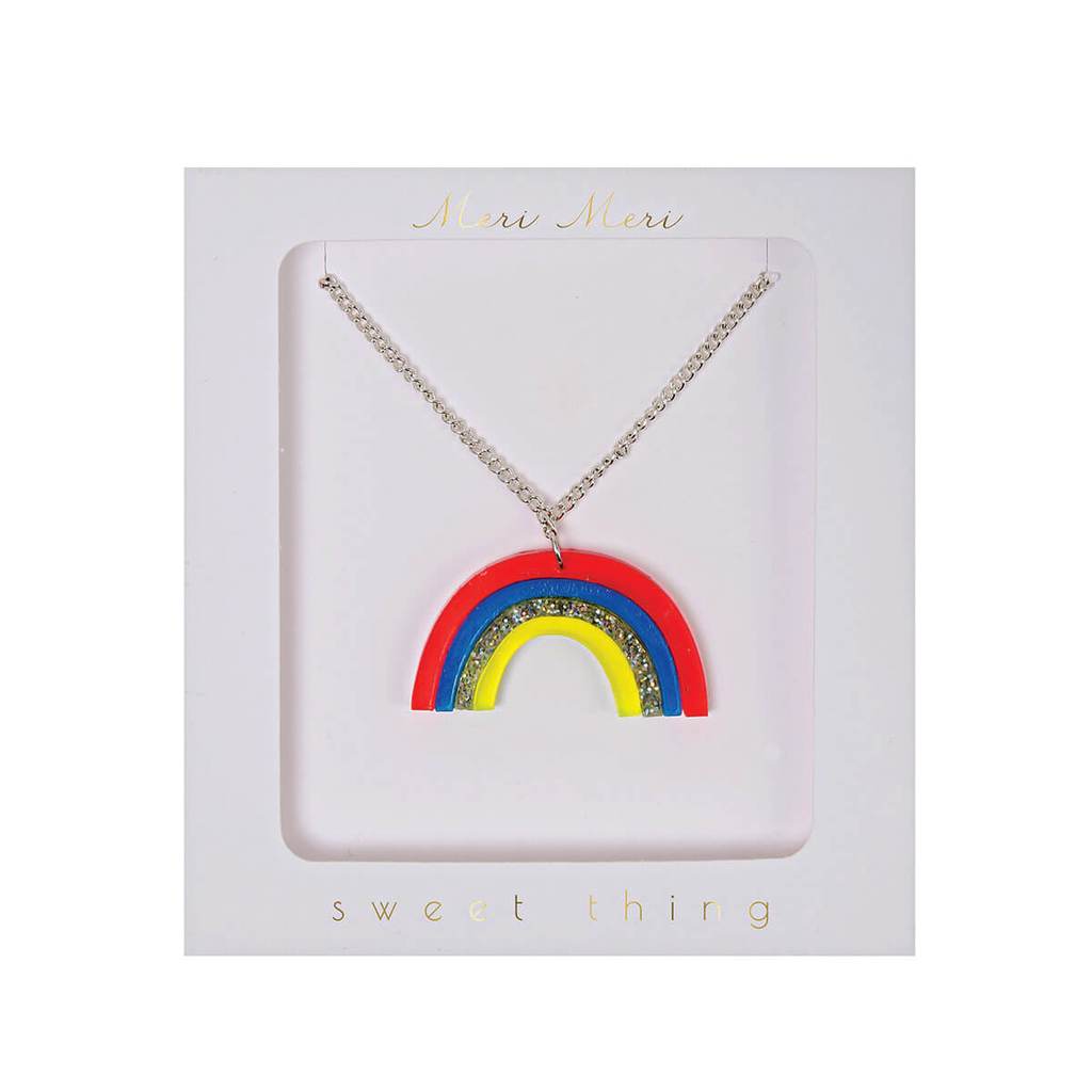Rainbow Handmade Pendant with Matching Chain – LRElephant.co.uk