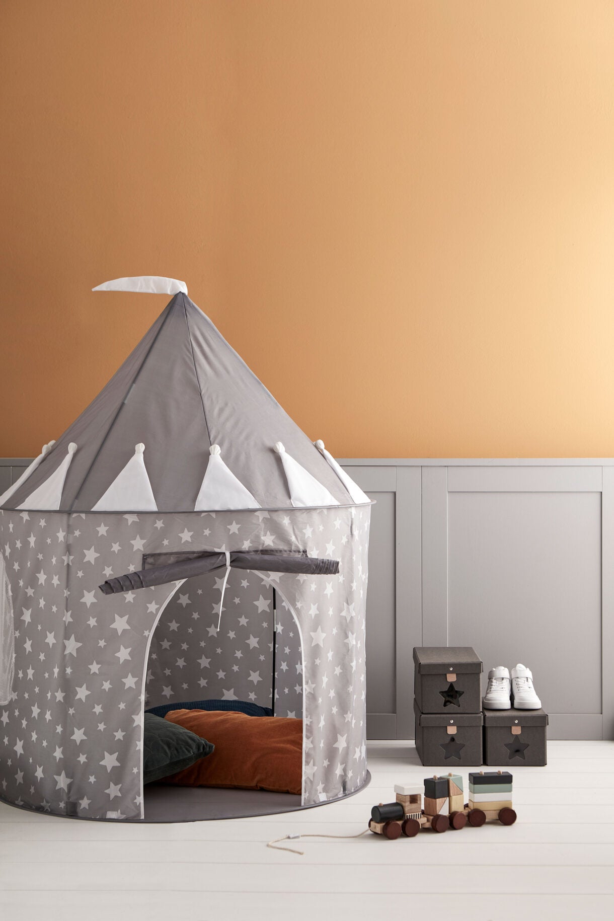 Kids Concept Play Tent Grey Star