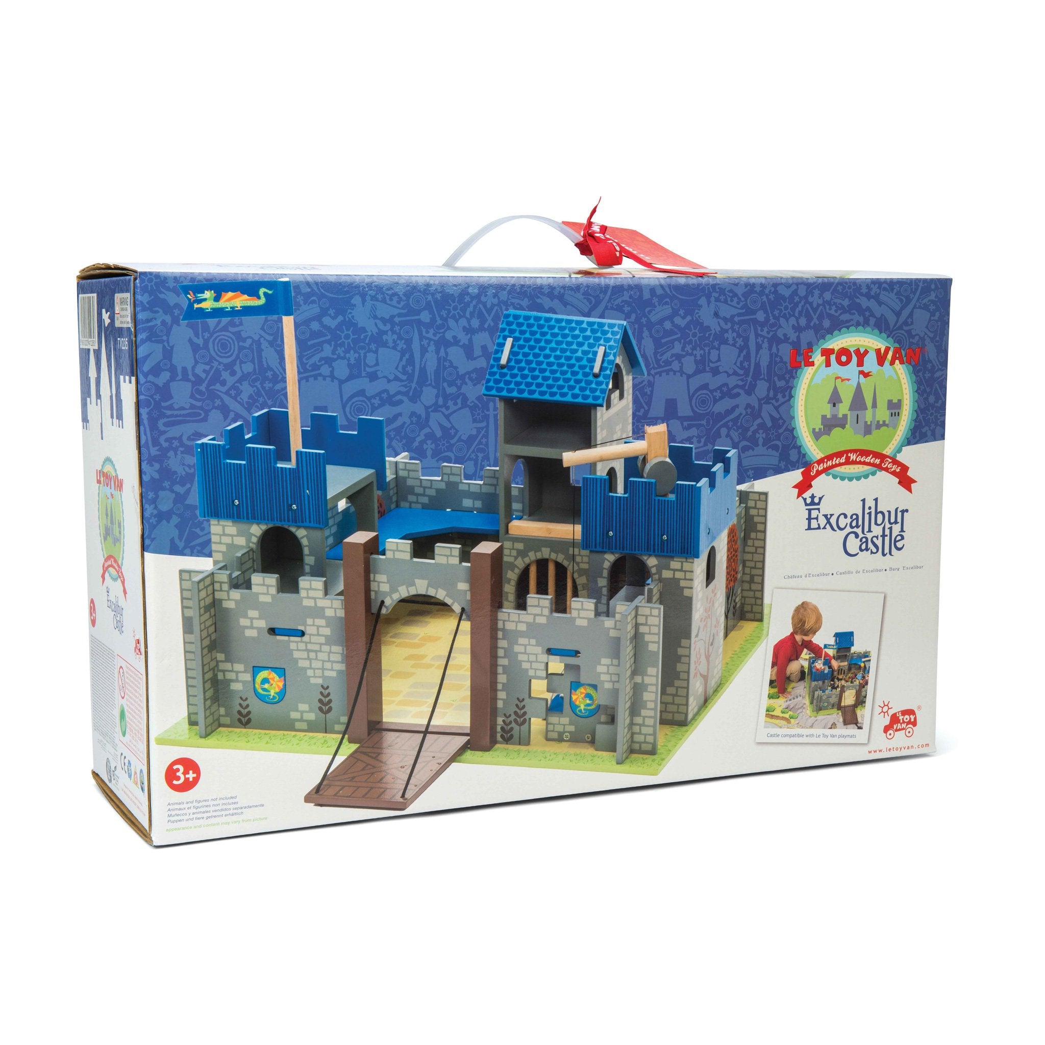 Le Toy Van Excalibur Wooden Toy Castle For Children