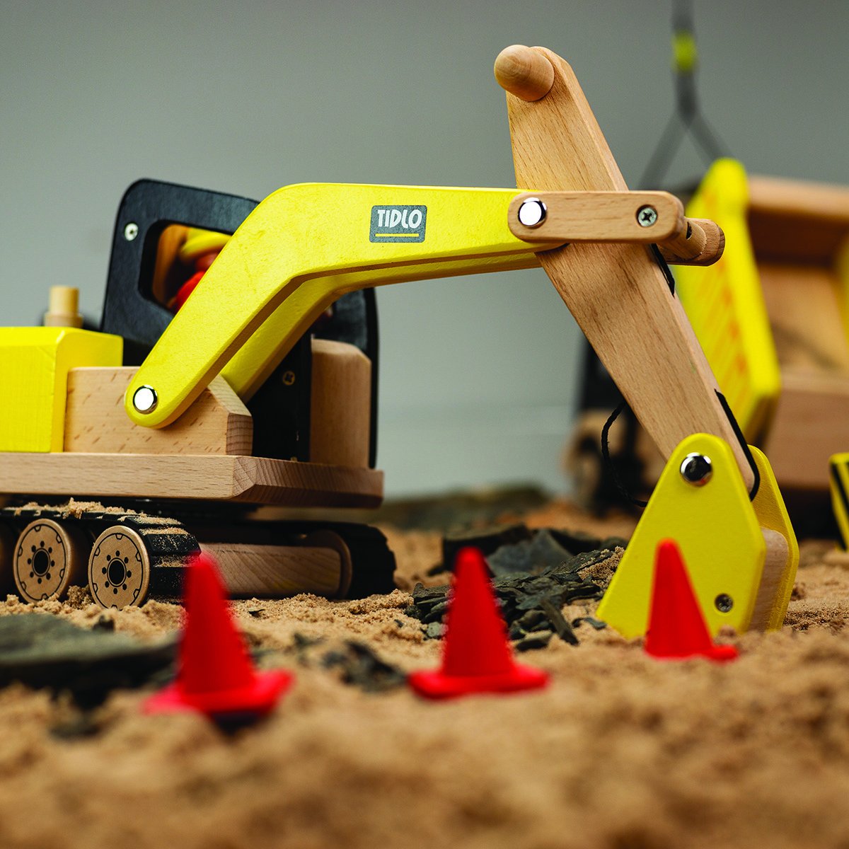 Bigjigs Wooden Digger Toy