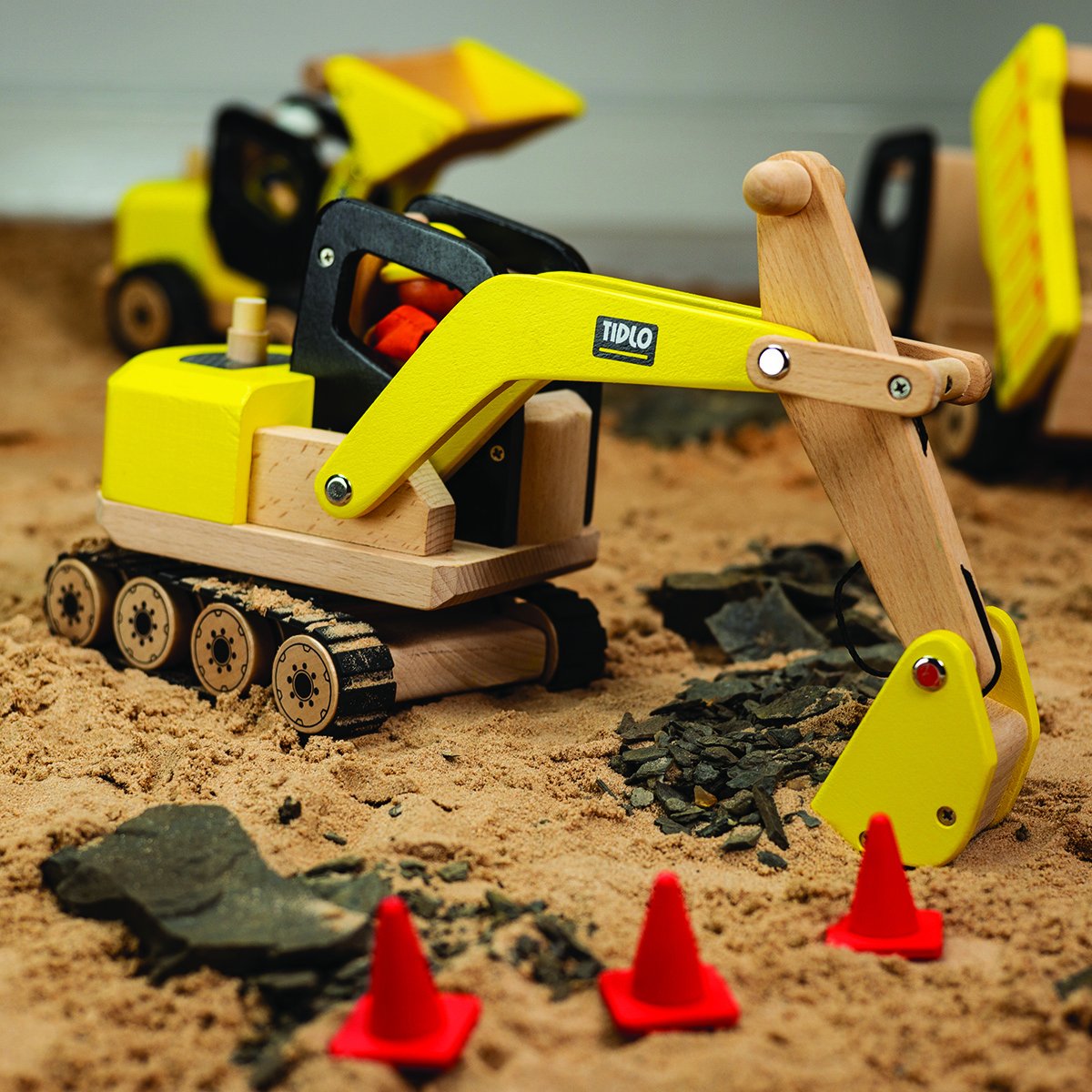Bigjigs Wooden Digger Toy