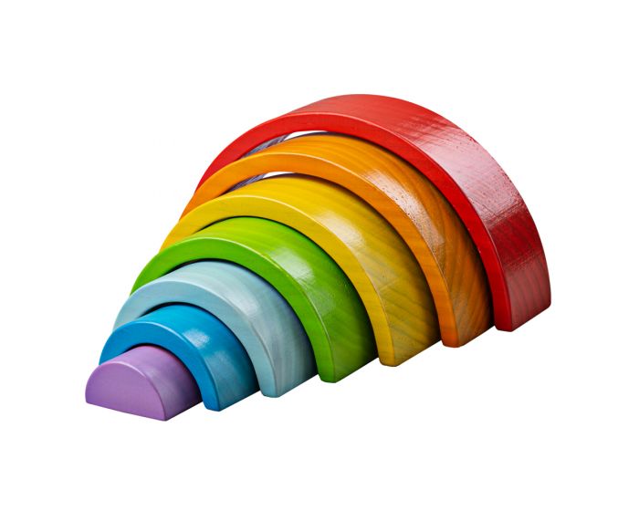 Bigjigs Small Wooden Stacking Rainbow