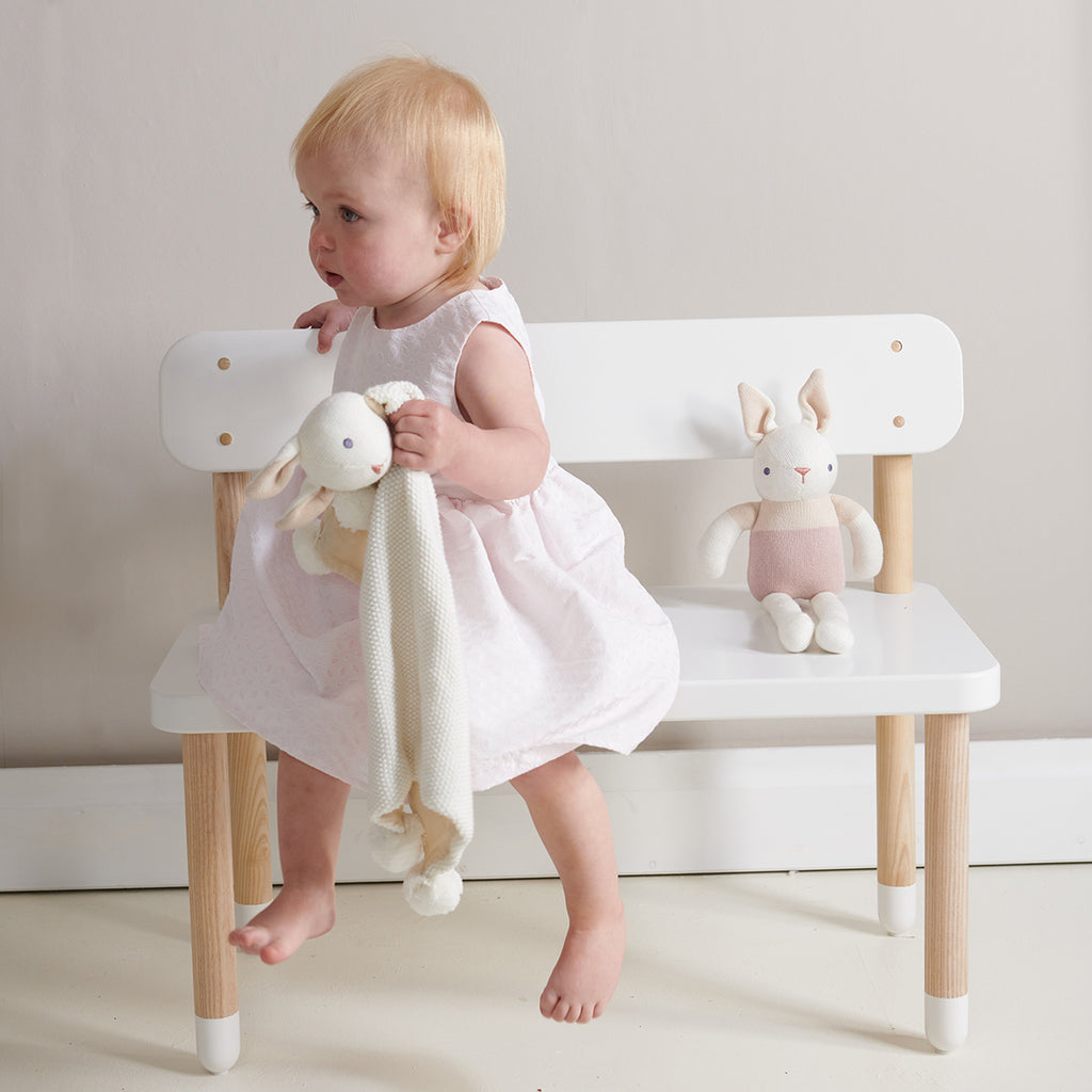 ThreadBear Designs Baby Threads Cream Bunny Gift Set