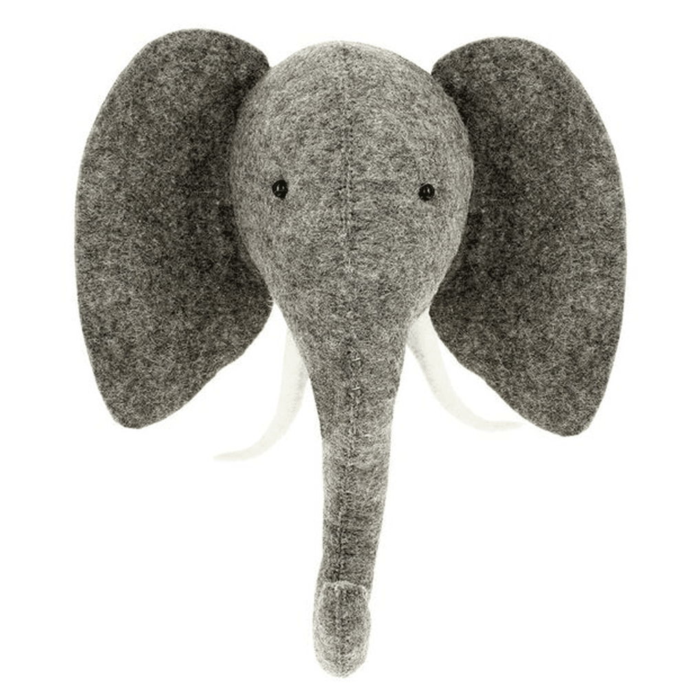 Fiona Walker Elephant Head With Trunk Up