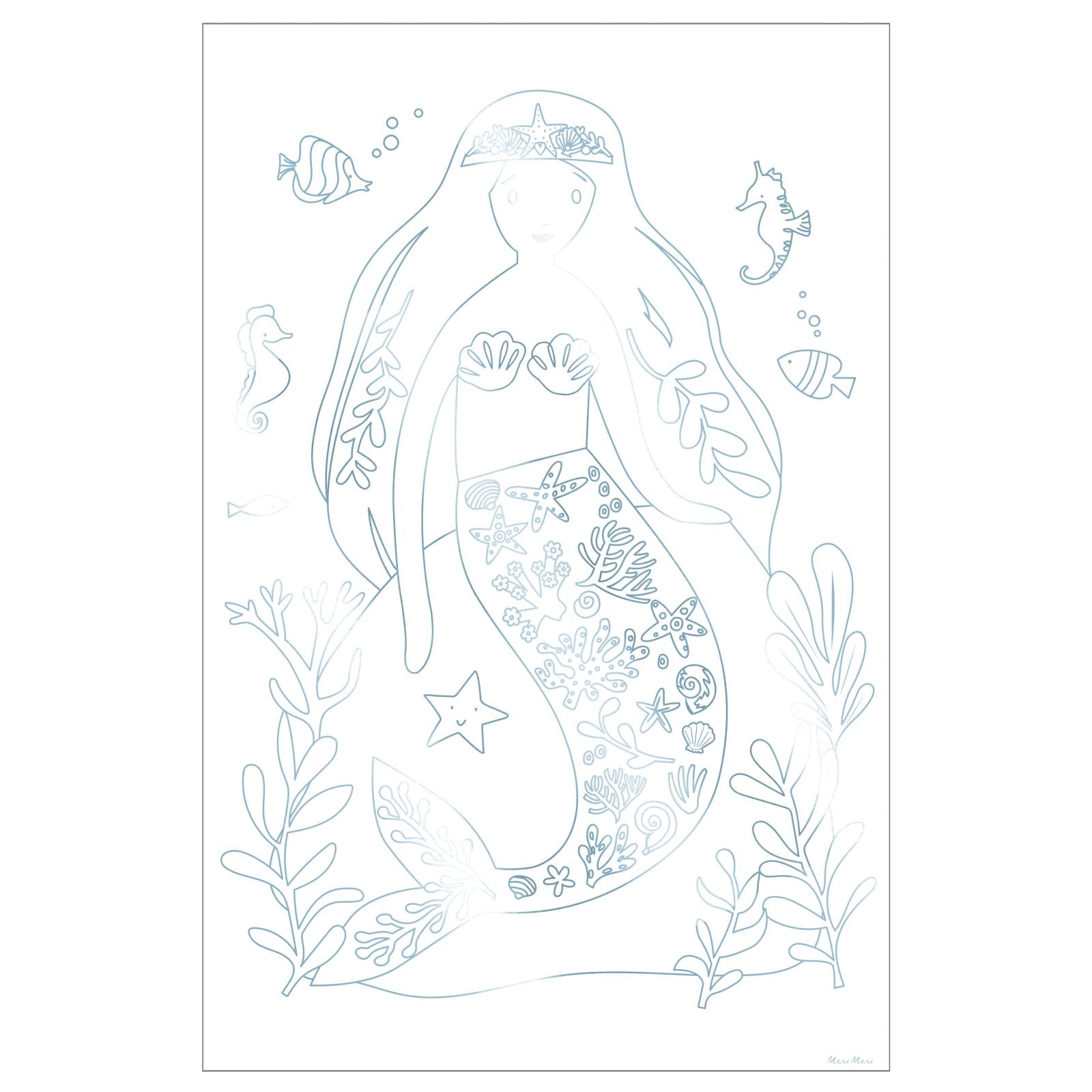 Meri Meri Mermaid Colouring Posters