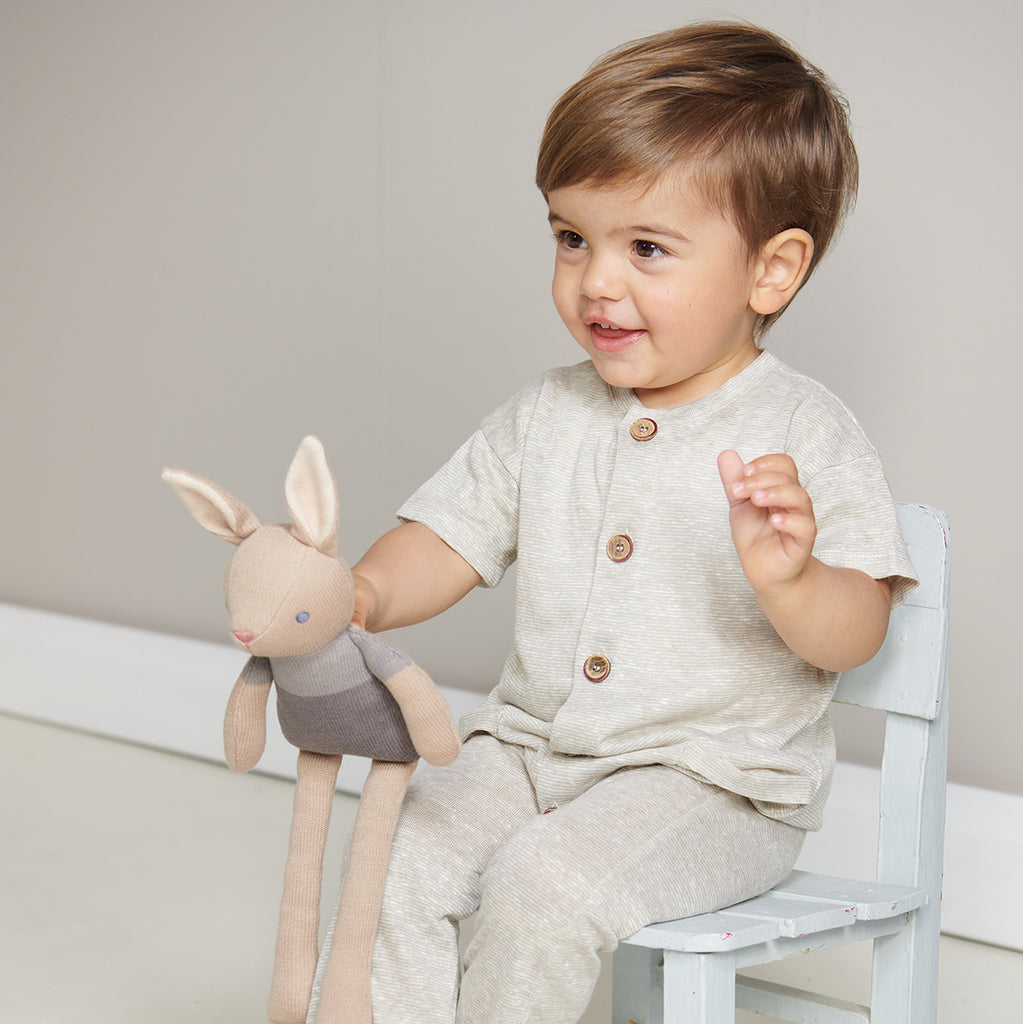 ThreadBear Designs Baby Threads Taupe Bunny Doll