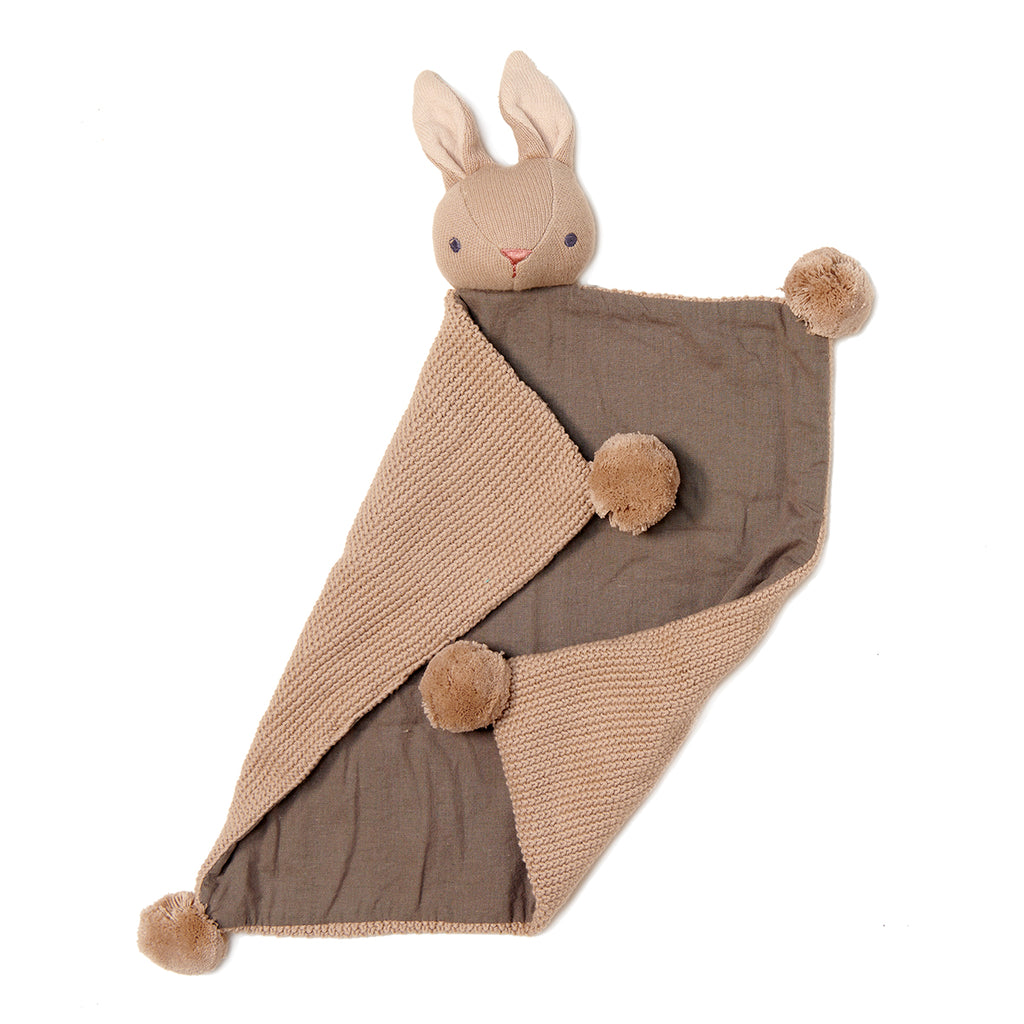 ThreadBear Designs Taupe Bunny Comforter